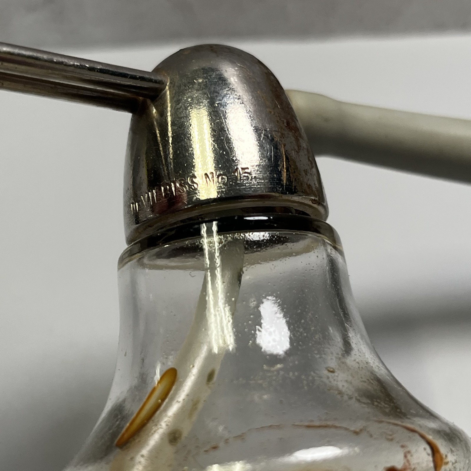 Antique DeVilbiss Medical Atomizer Bottle Sprayer No. 15 with Rubber Bulb Works