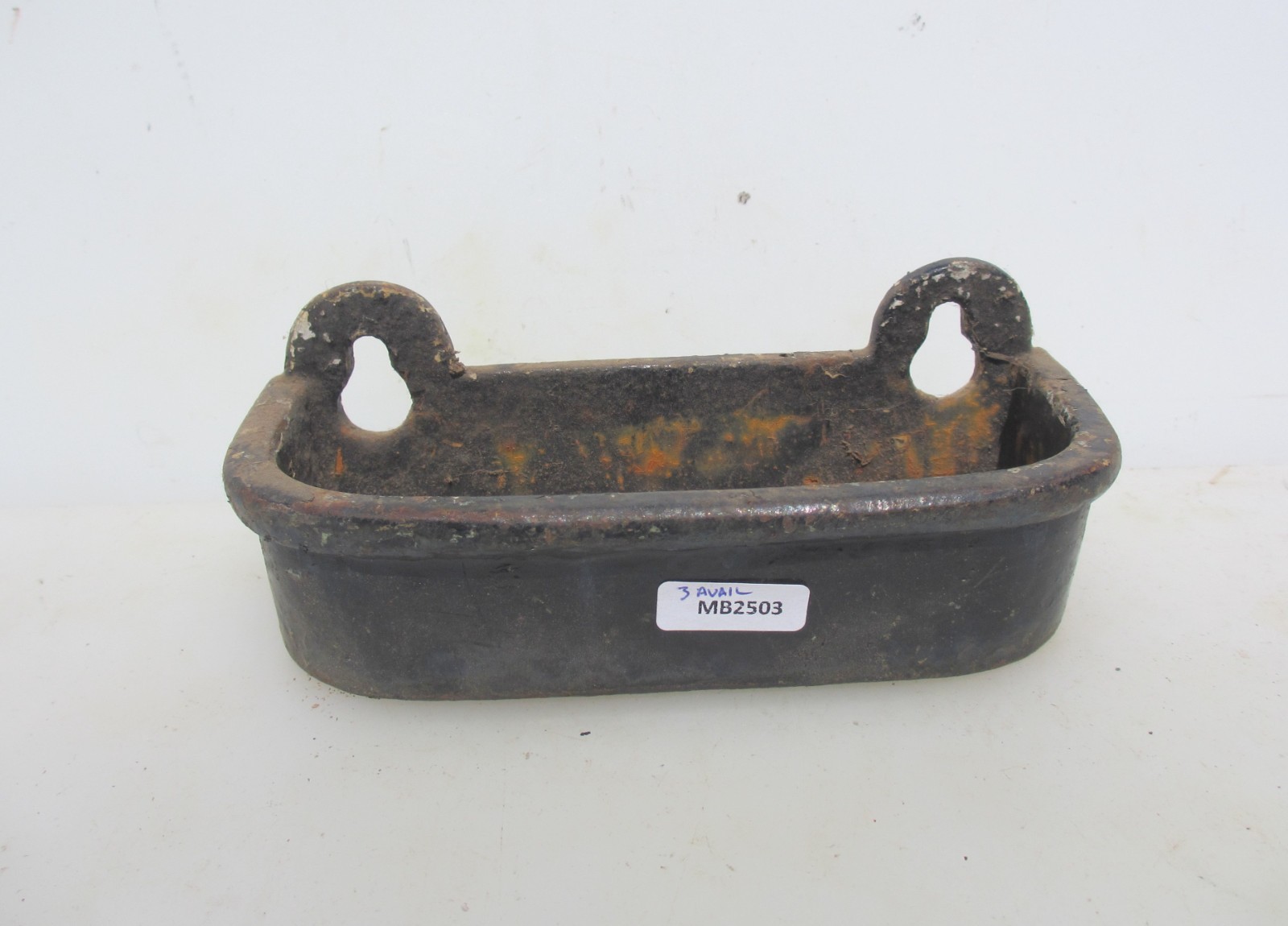 Victorian Iron Umbrella Holder Pew Pot Church Antique Old Tub Tray Soap 1860s
