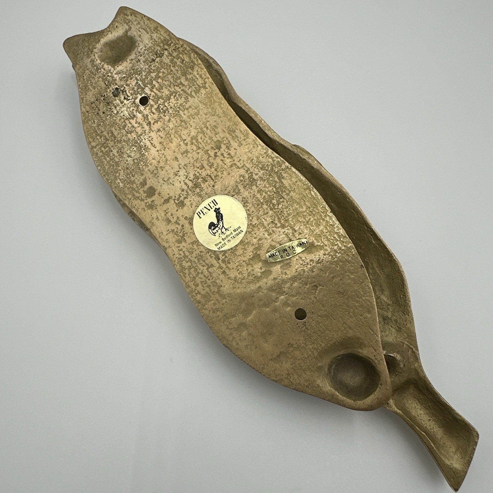 Solid Brass Corn Door Knocker NOS 1980s Vintage Farmhouse Door Hardware