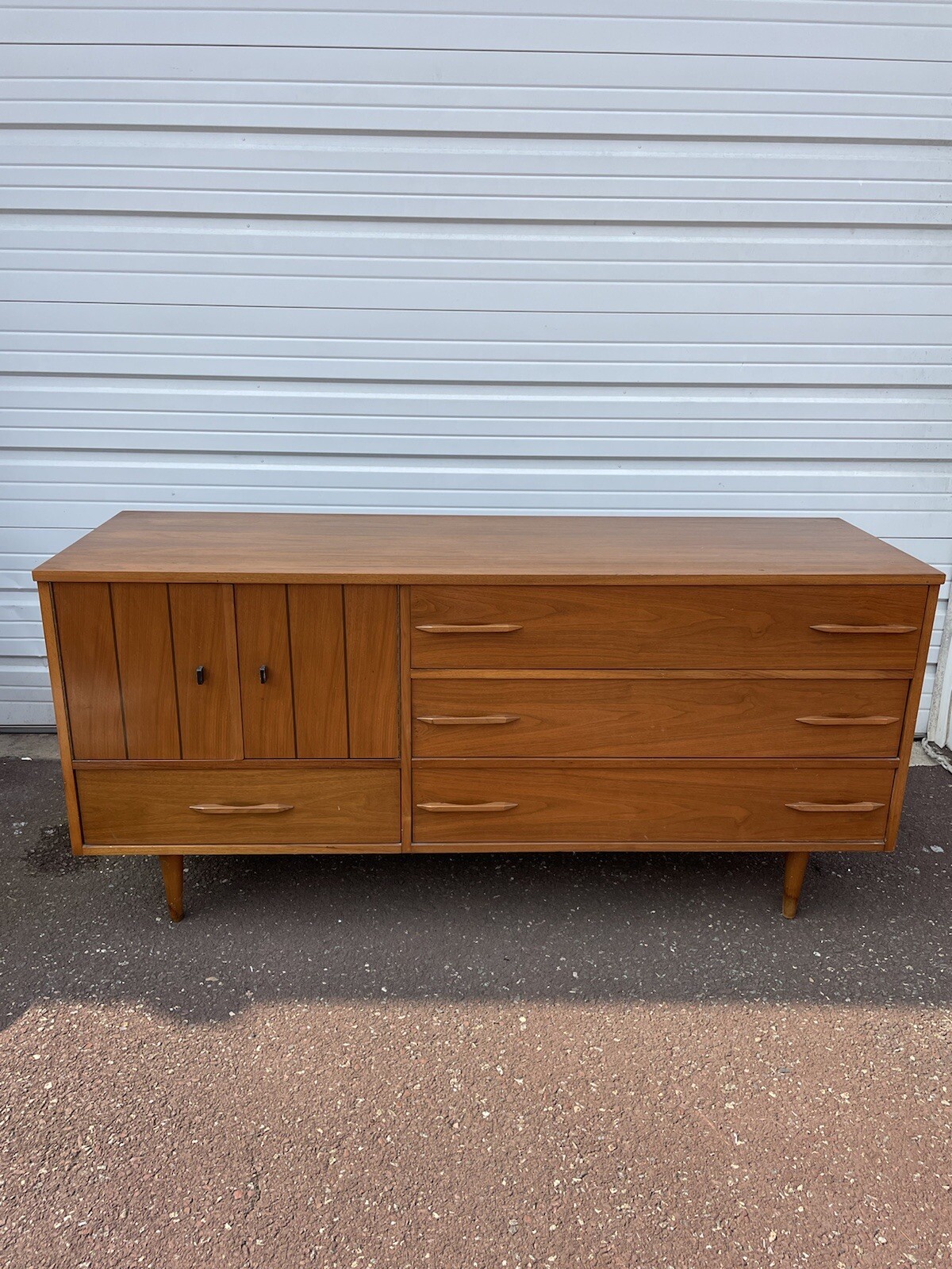 Mid Century Modern Credenza Sideboard Vintage Walnut