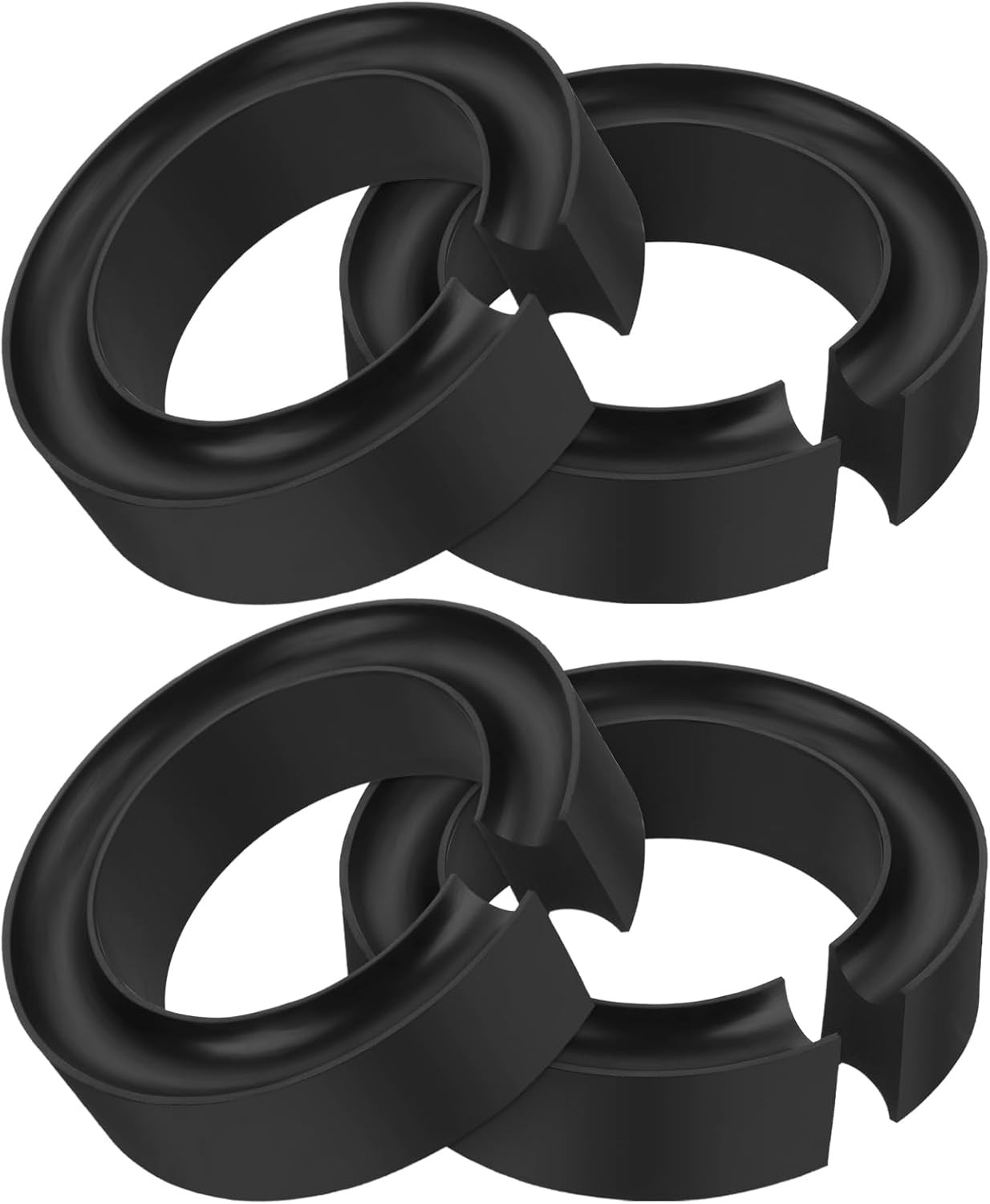 OwnMy 4PCS Rubber Coil Spring Spacers for Cars Heavy Duty Round Coil Spring Boos