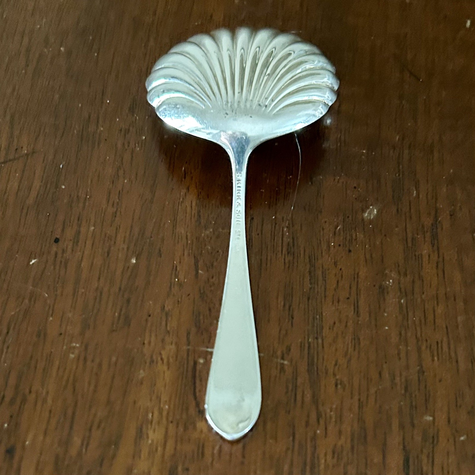 Kirk Rose by S Kirk & Son Sterling Silver Berry Spoon 4.75″