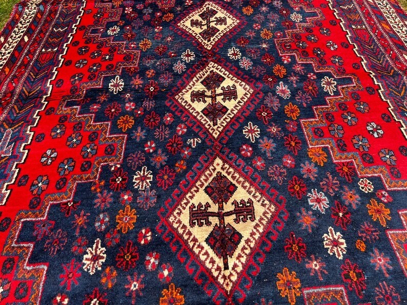 5 X 8 ft COLLECTORS’ ITEM Beautiful Antique Kazak Caucasian Natural Vegi Carpet