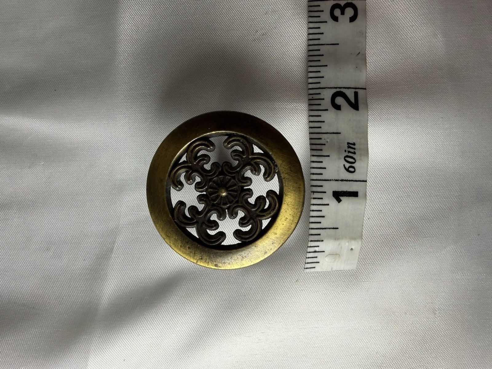 12 Ornate Brass Cabinet Knobs