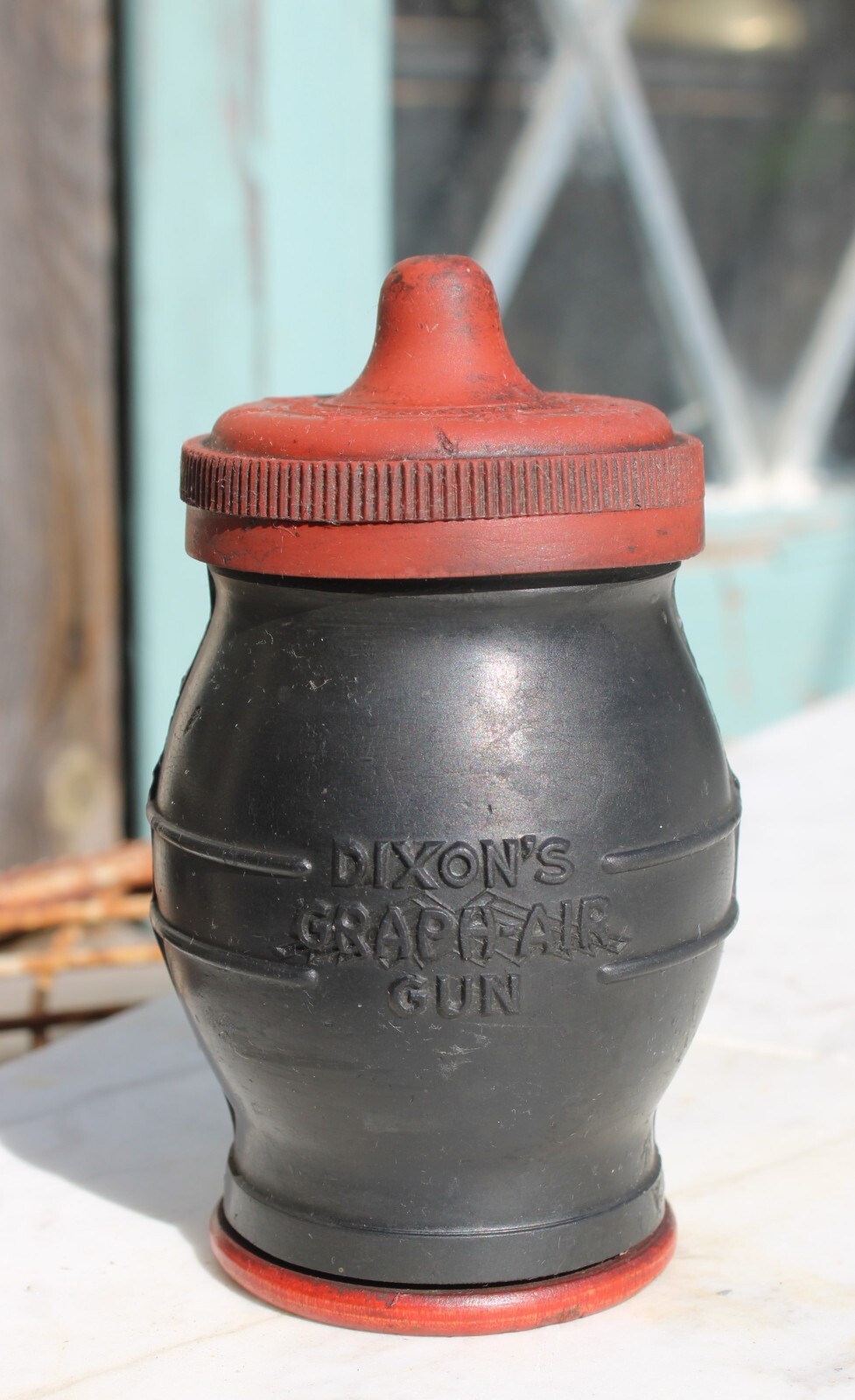 Old Vintage Dixon Graph-Air Gun Graphite Gun Hard Rubber Good Condition