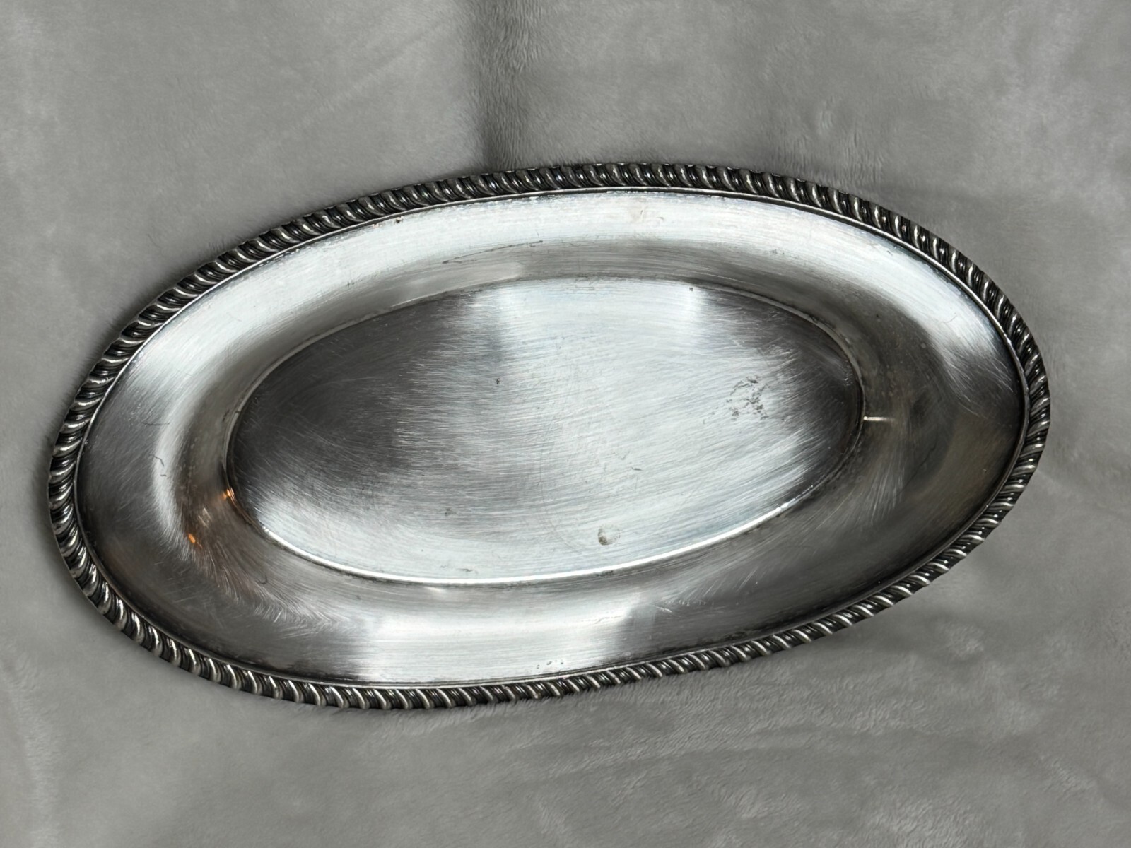 English Silver Mfg. Corporation Silver Plated Oval Tray Dish Model #225