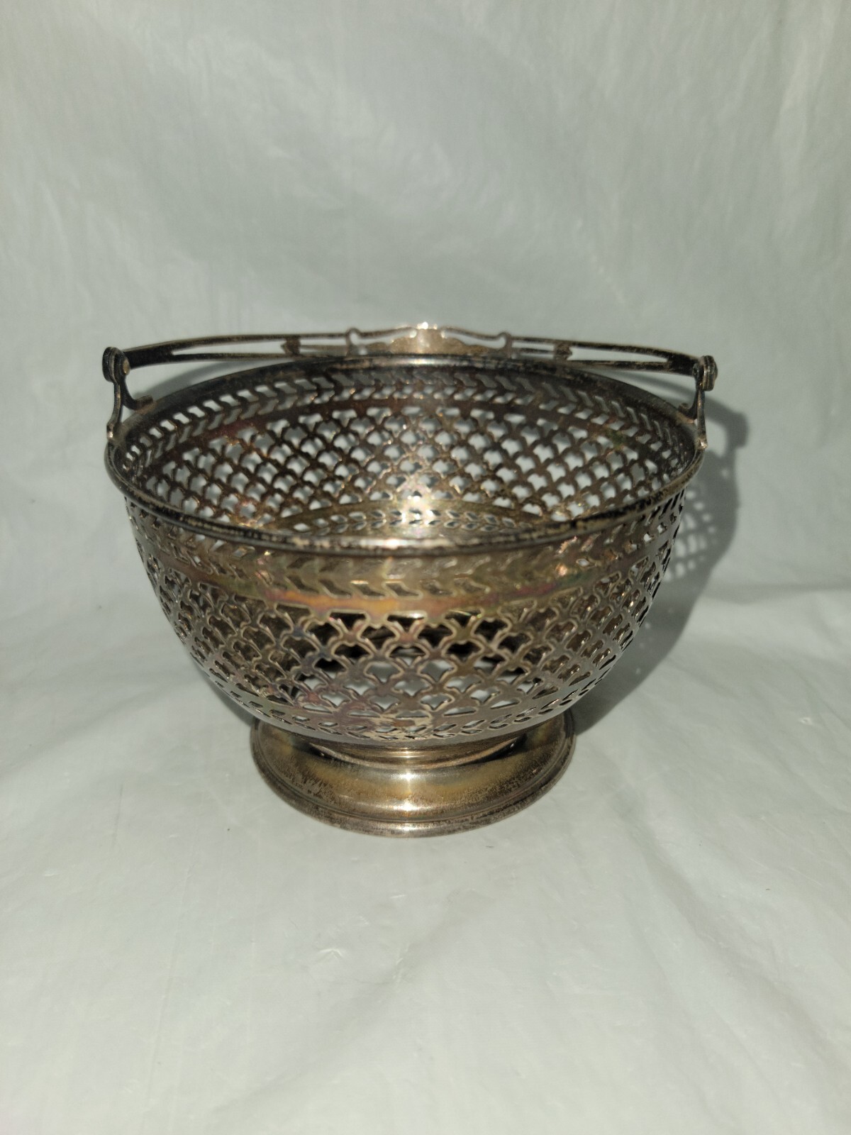 Exemplar by Watson Open Work Sterling Silver Sugar Bowl Basket Style 98 G. 5000