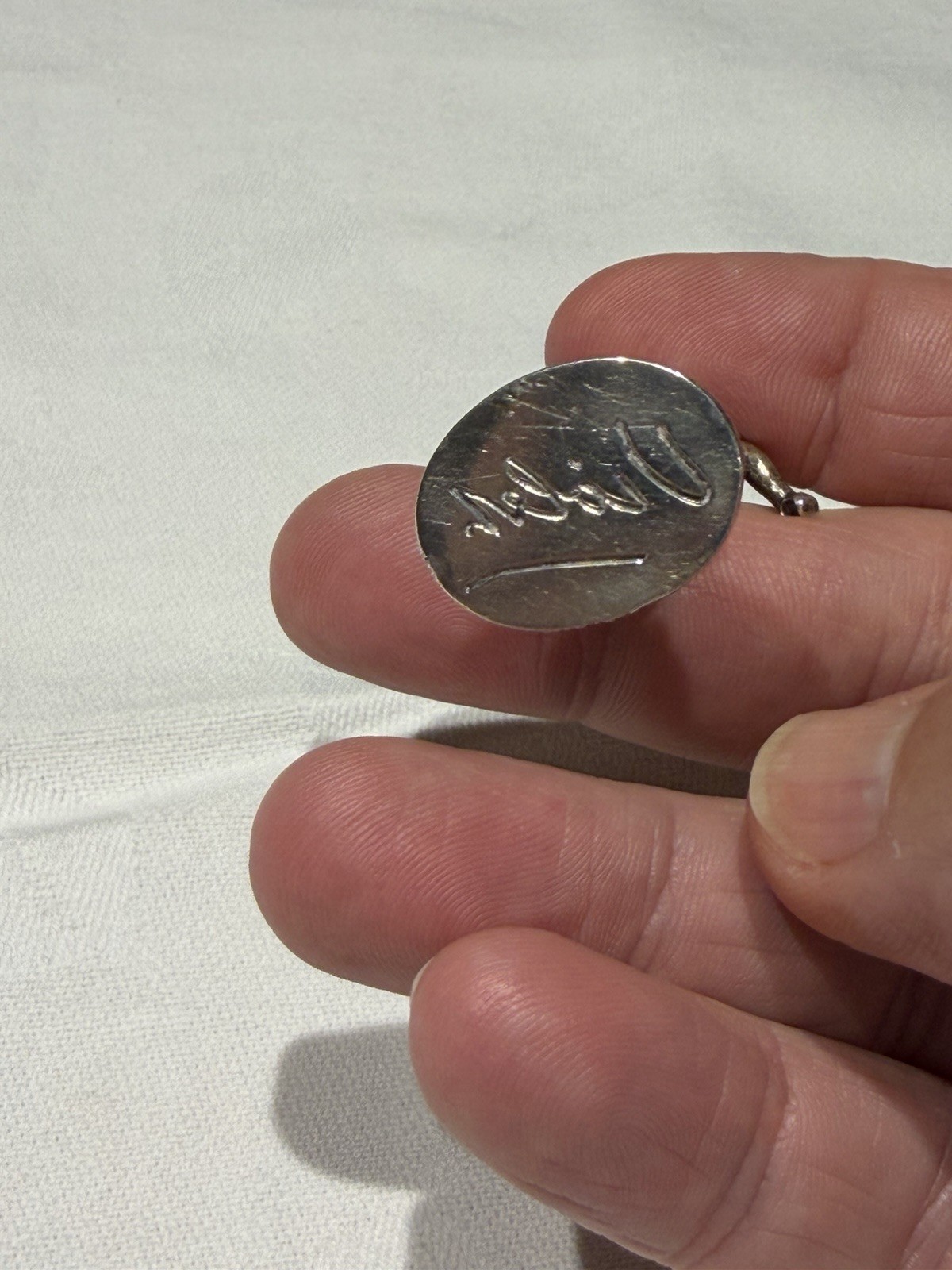 Antique Sterling Silver Desk Seal Victorian Figural Postman London c1900