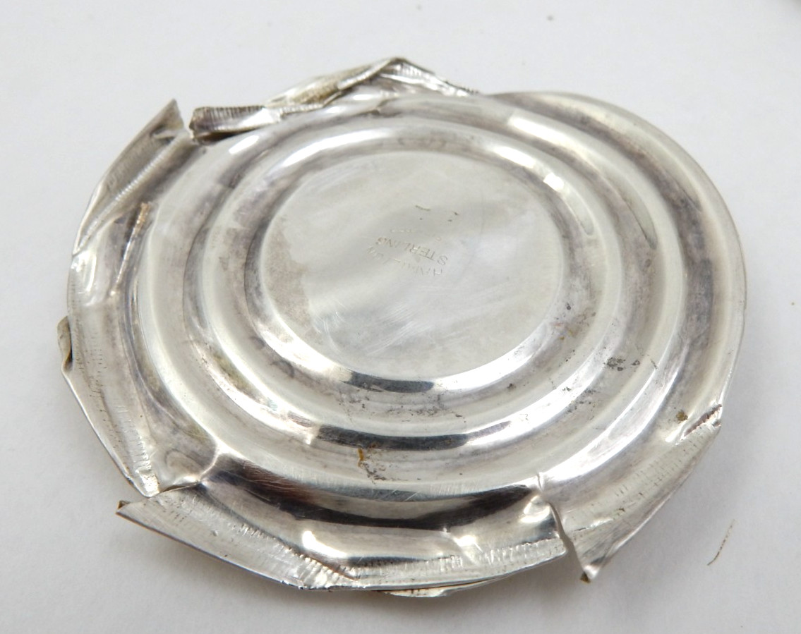 ANTIQUE STERLING SILVER HAMILTON COMPOTE DISH, FOR SCRAP OR SALVAGE, 68.3 GRAMS