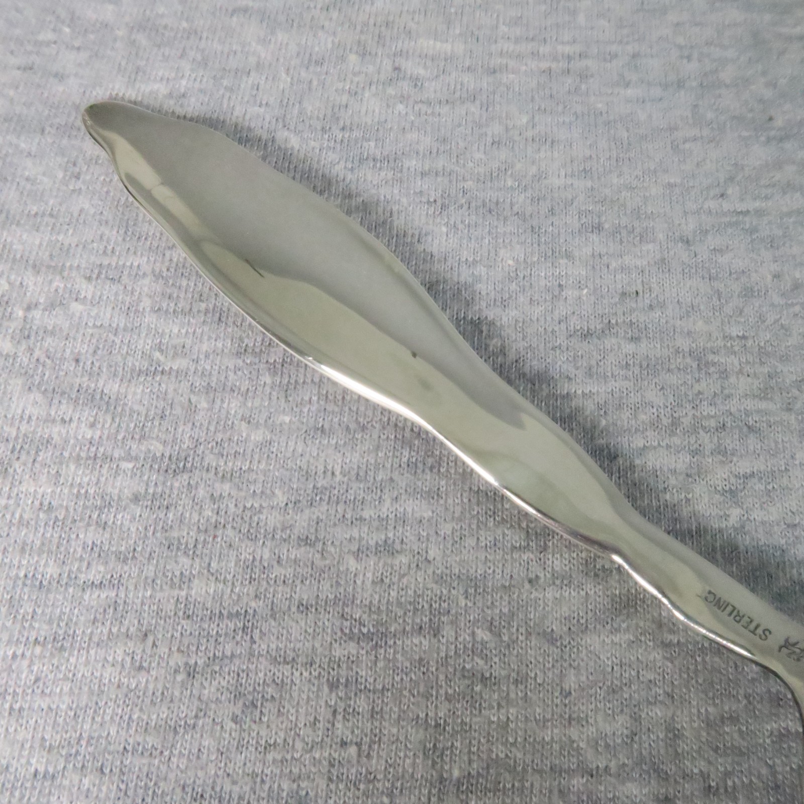 Whiting Sterling Silver Berry Serving Spoon Lily of the Valley 1885 No Monograms