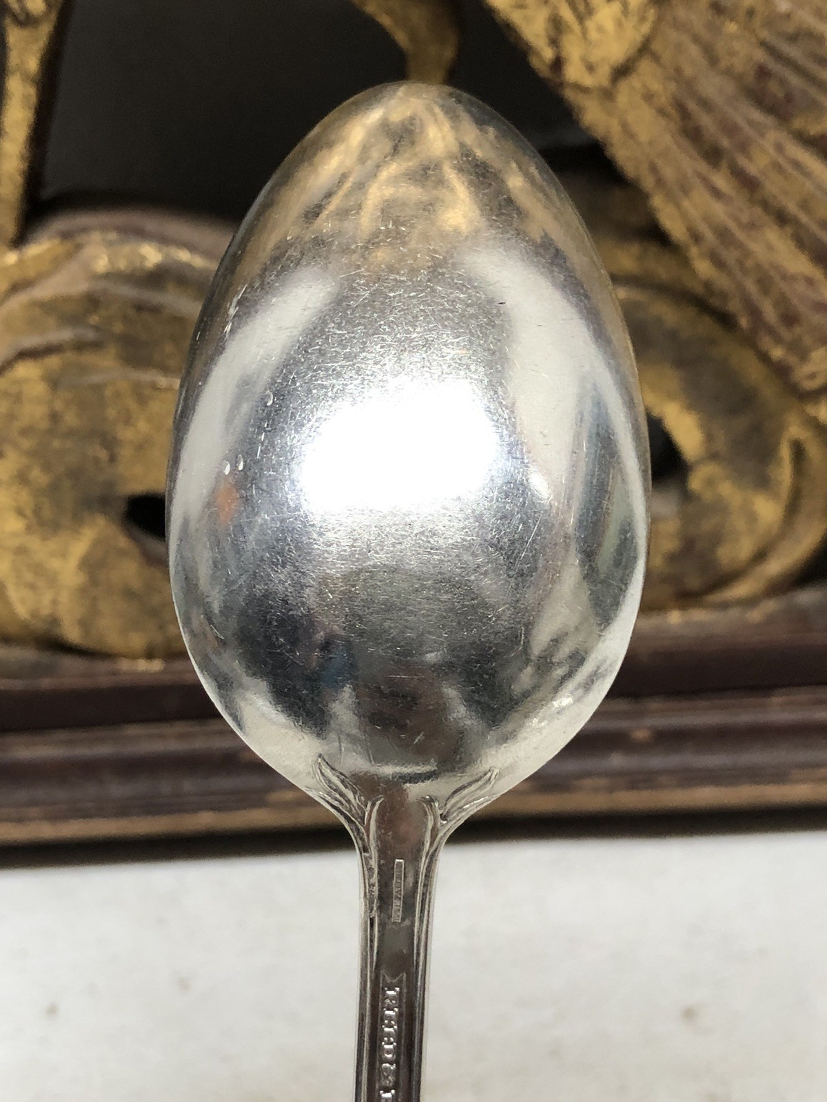 RARE 1901 Tiger Lily Pattern Serving Tablespoon By Reed Barton Silver Plate 18