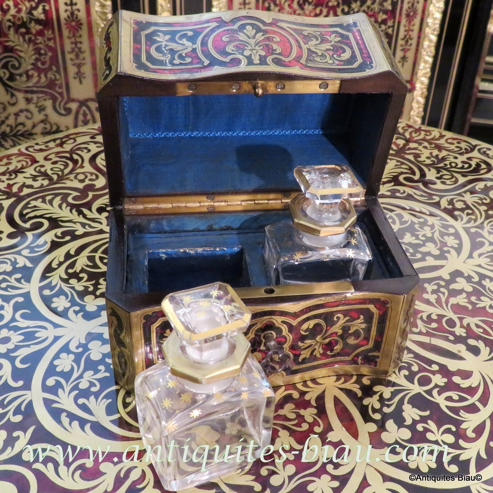 Fragancy Box in Boulle marquetry Napoleon III period 19th