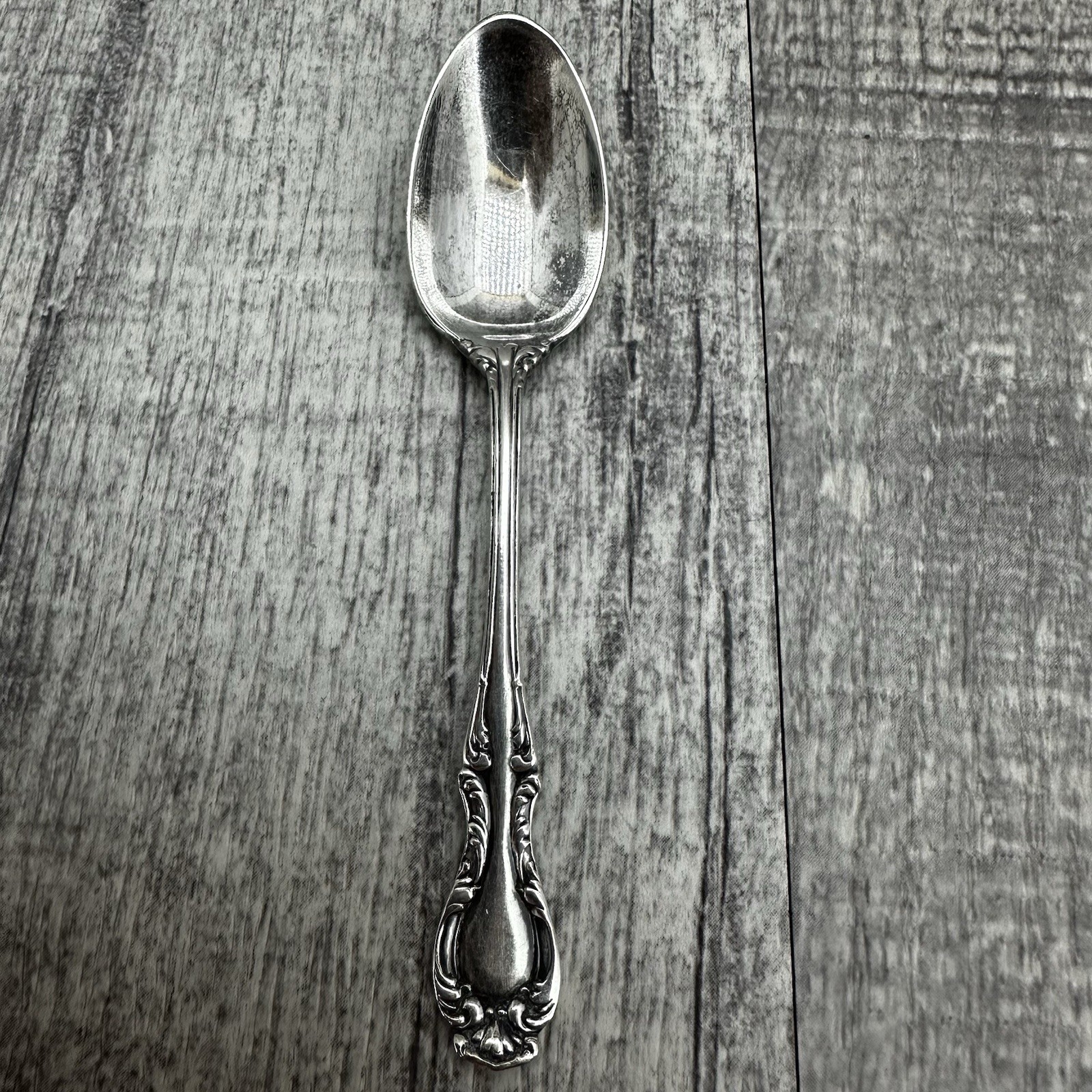 1835 R. Wallace Joan Pattern Silver Plate Demitasse Espresso Spoon Vintage