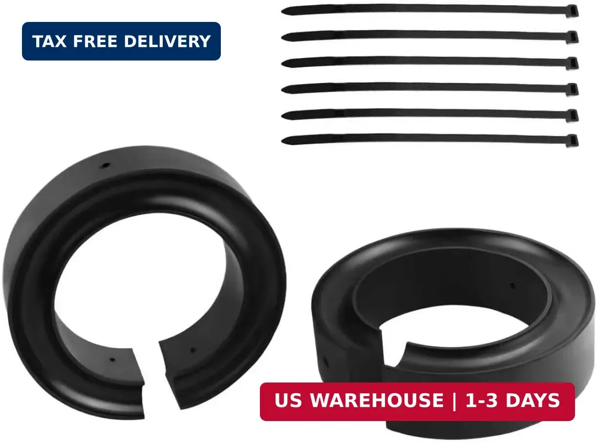2PCS 5-5.5 Inch Upgraded Coil Spring Spacer,Heavy-Duty Rubber Coil Spring Booste
