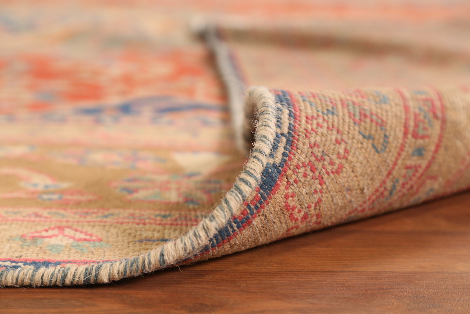 Vintage Rust Floral Traditional Hand-made Dining Room Area Rug Wool Carpet 9×12