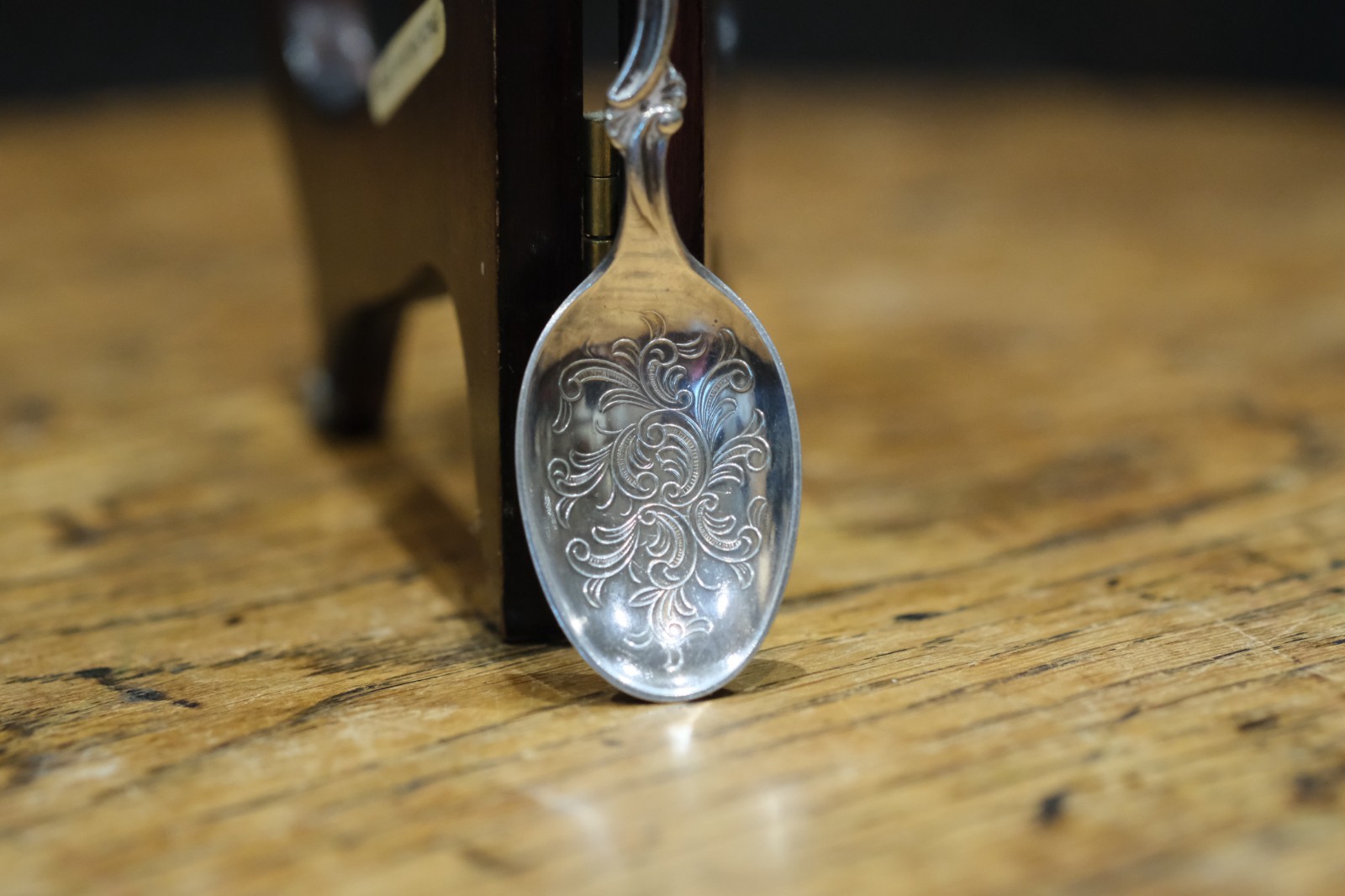 Thorvald Marthinsen Norway Sterling Silver Viking Ship Condiment Spoon