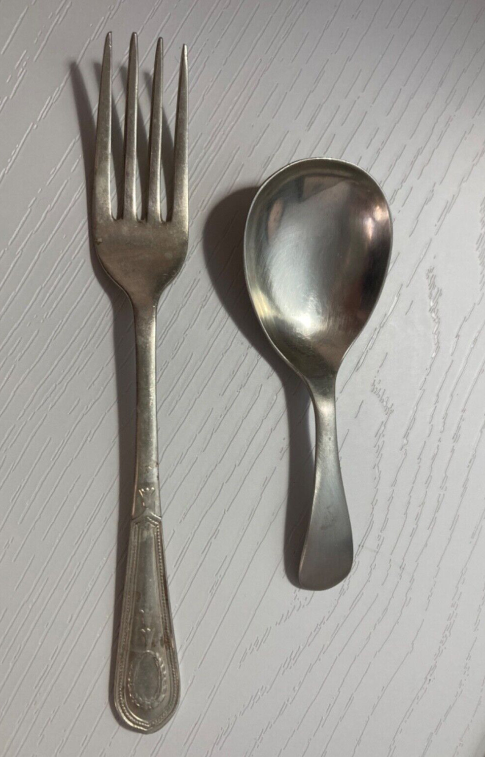 Vintage Silver Children’s Cutlery Set – Spoon and Fork 1900-1950s