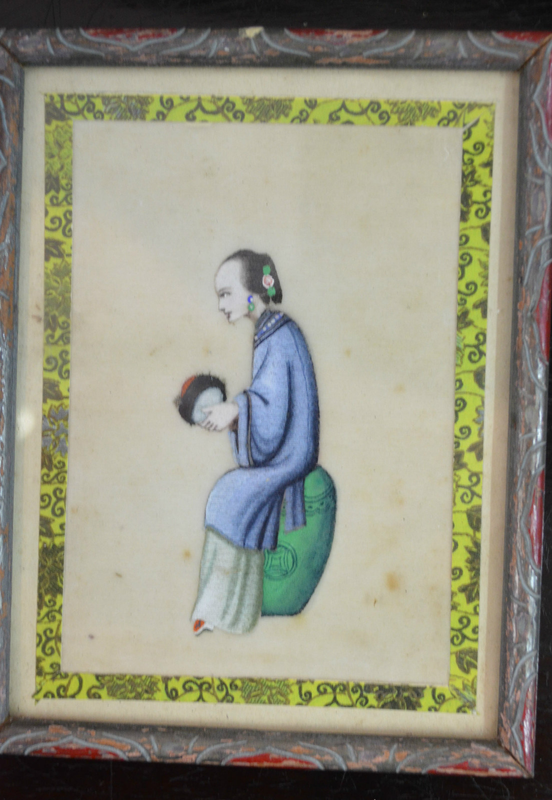 ANTIQUE CHINESE RICE / PITH PAPER WATERCOLOUR PAINTINGS CIRCA 19th
