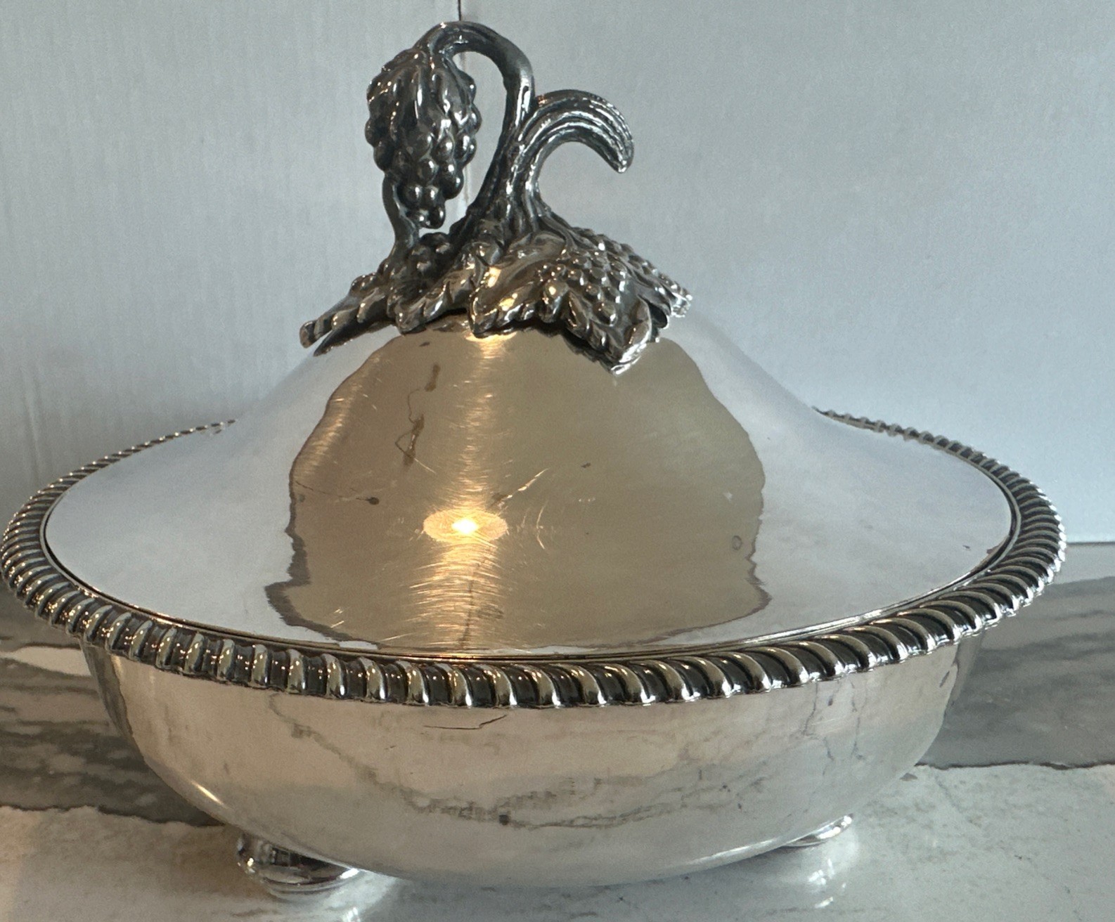 Thomas Wilkinson Covered Server x Built In Water Reservoir Sheffield Circa 1850