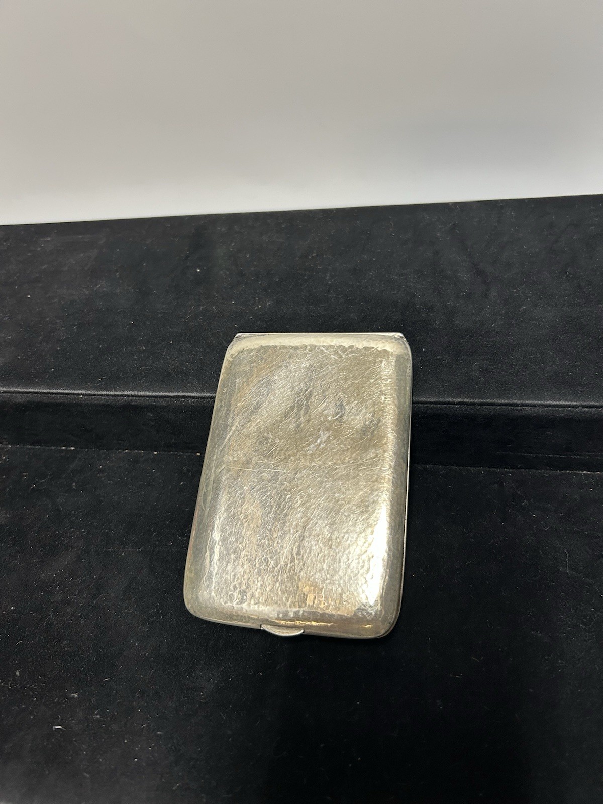 Sterling Silver Cigarette Case w/ Striped Design & Monogram “DCL” – c.1920s–40s*
