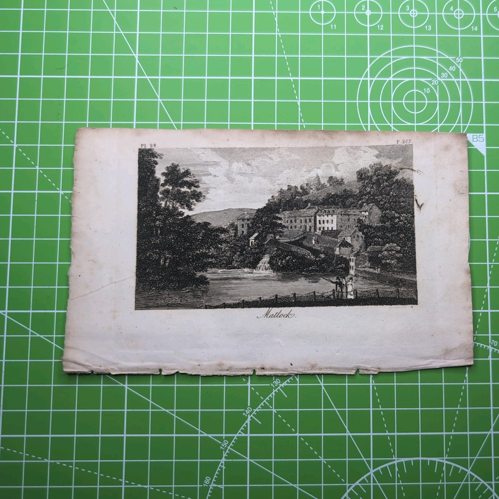 Original 1810 Engraving Of Matlock