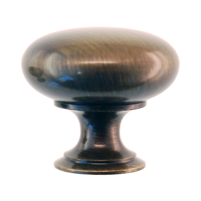 Antique Brass Cast Brass knob – 1 1/4″ Antique Brass Knob – Cabinet Knob