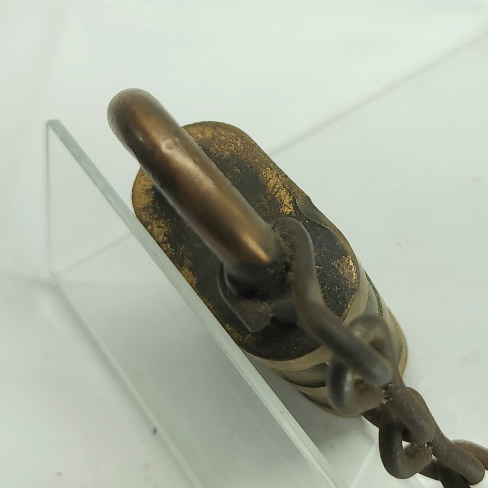 Antique Yale & Towne Manufacturing Company Brass Lock with chain, Locksmith