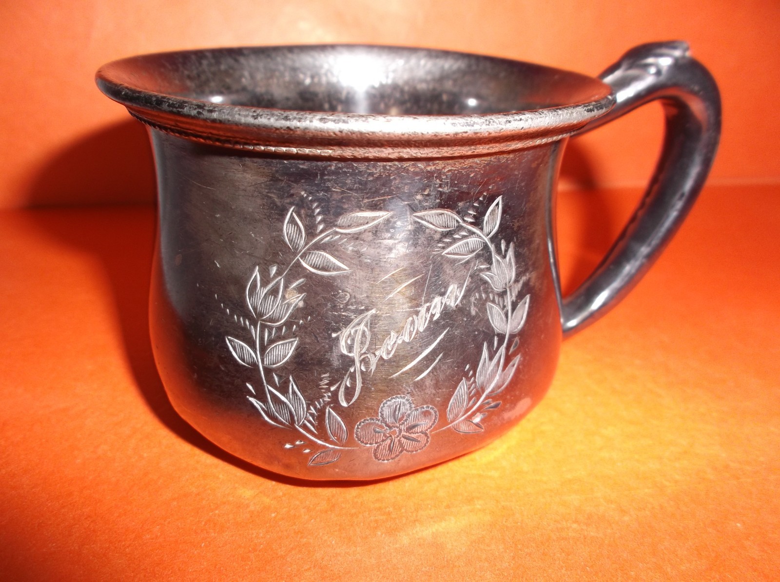 Vintage Childs Cup F B ROGERS SILVER CO Engrave “JEONA”????