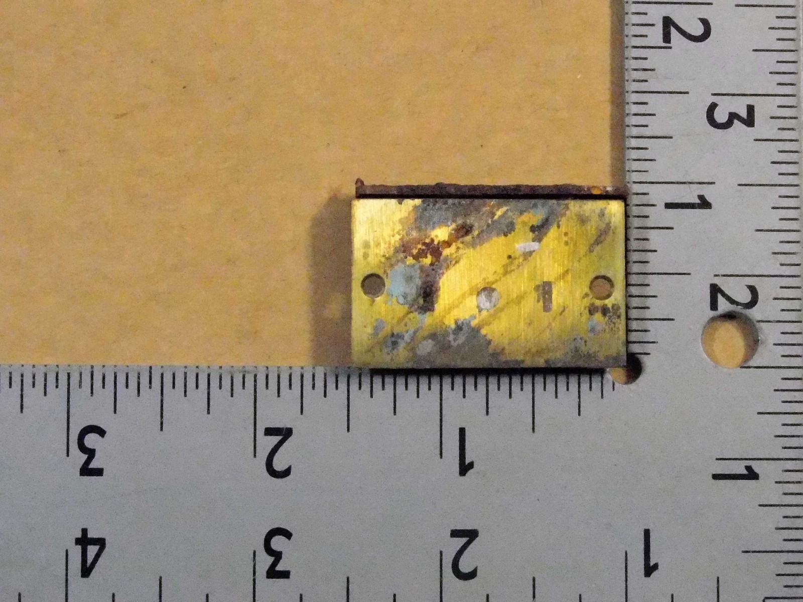 Antique miniature chest lock.