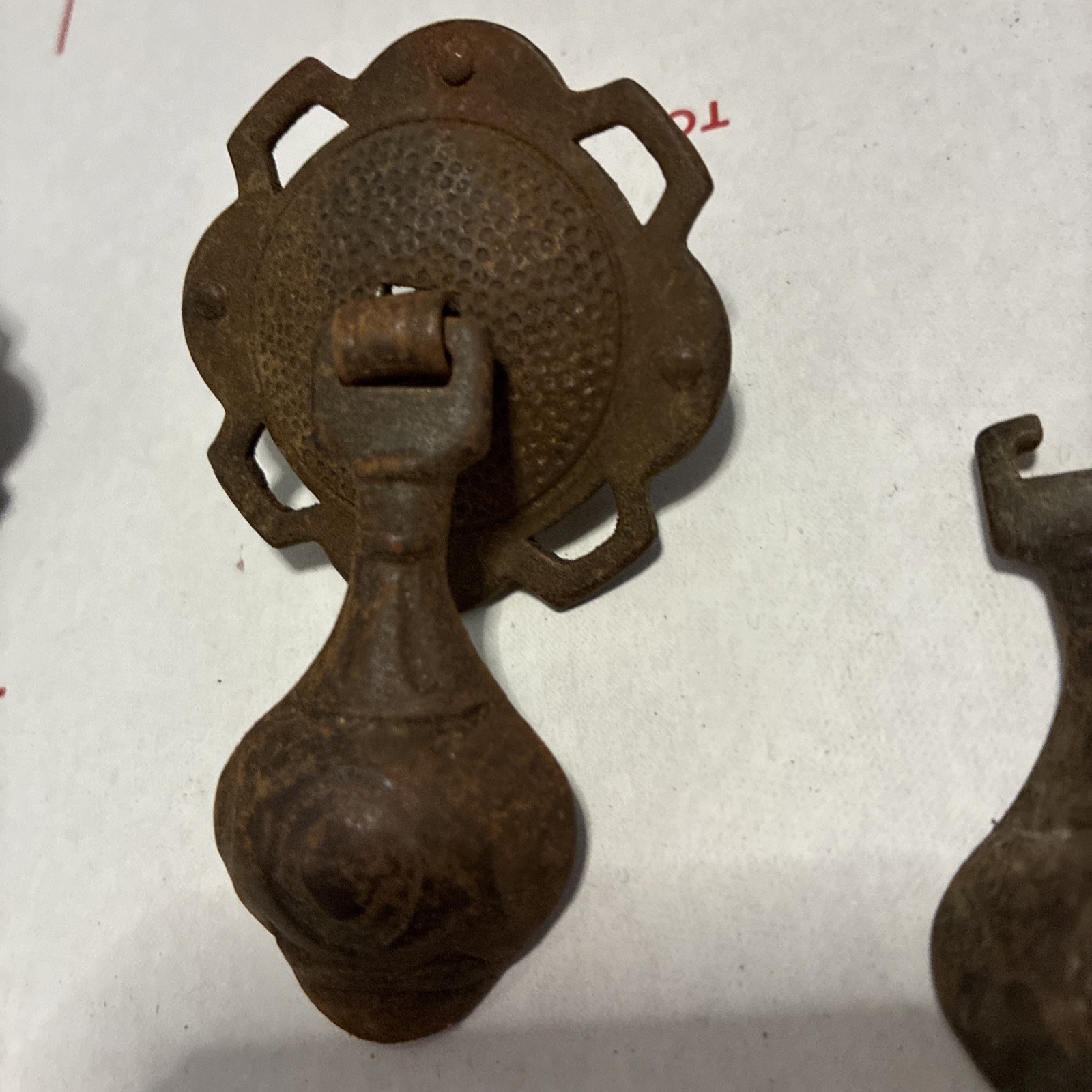 Metal Tear Drop Knobs Drawer Pulls Antique Decorative Furniture Drop Knob