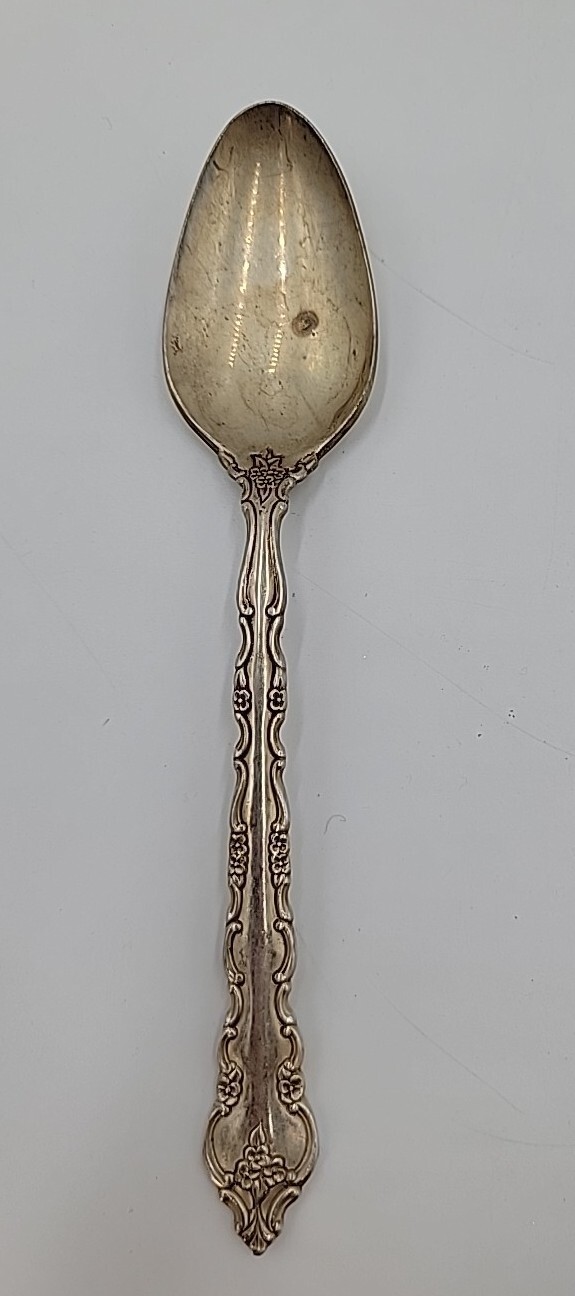 Vintage International Deep Silver Silver Plate Spoon Silverware 6.5 Inches