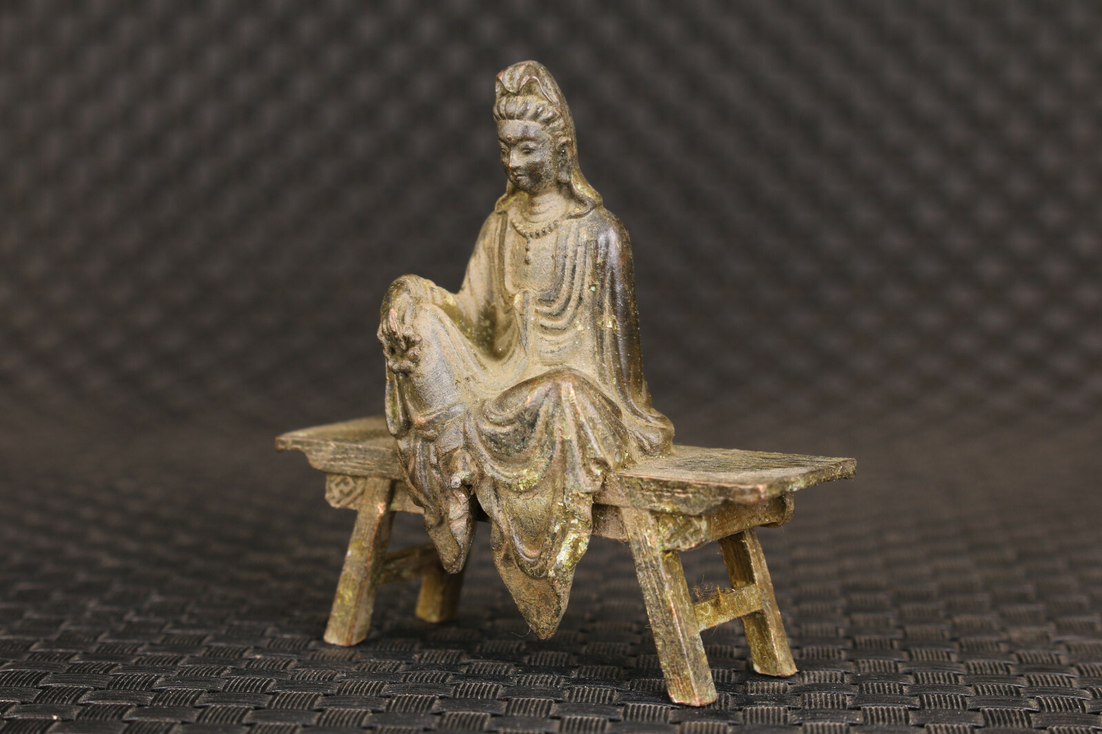 Blessing Chinese bronze buddha collection kwan-yin guan yin statue