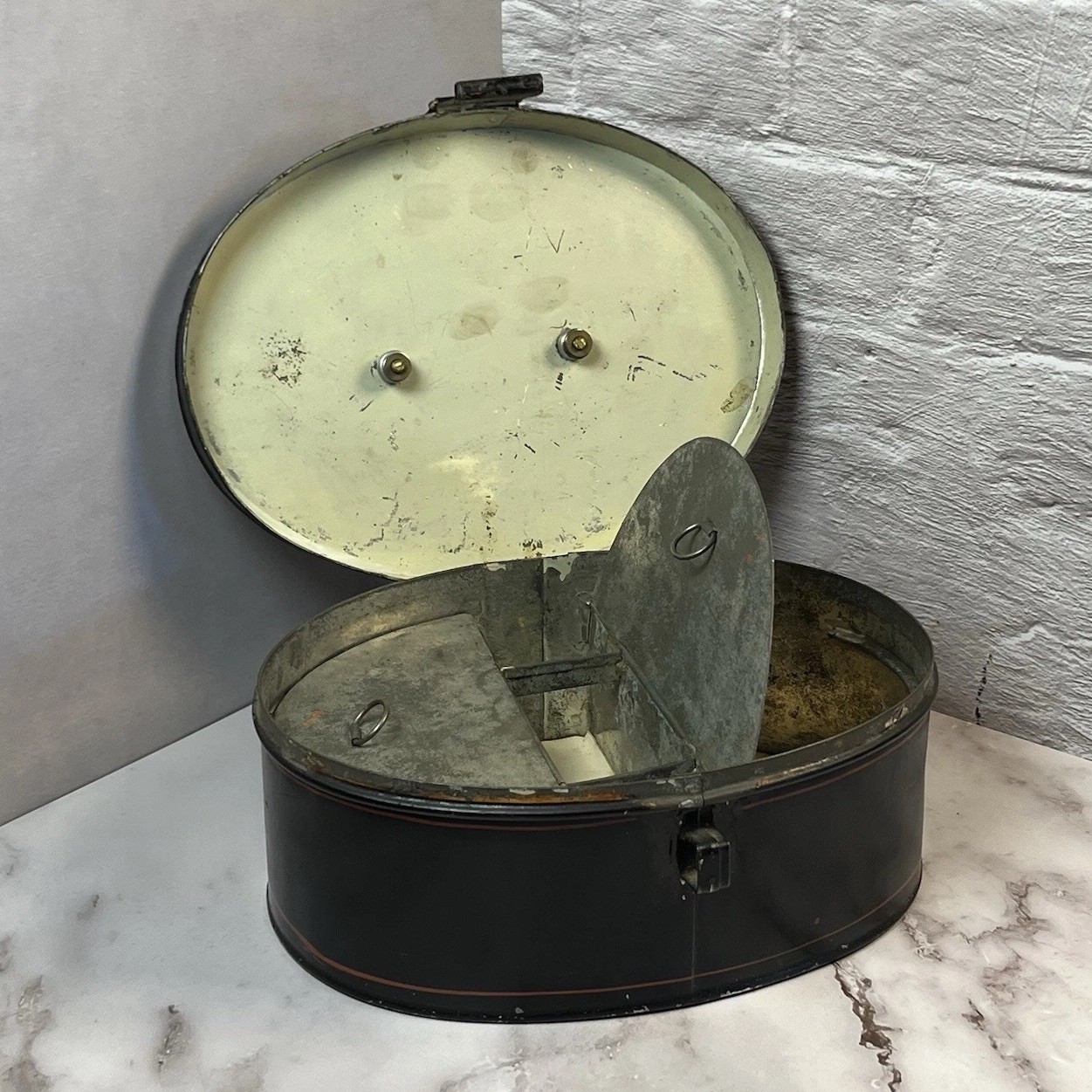 Mid-19th Century Toleware Dressing Case With Provenance