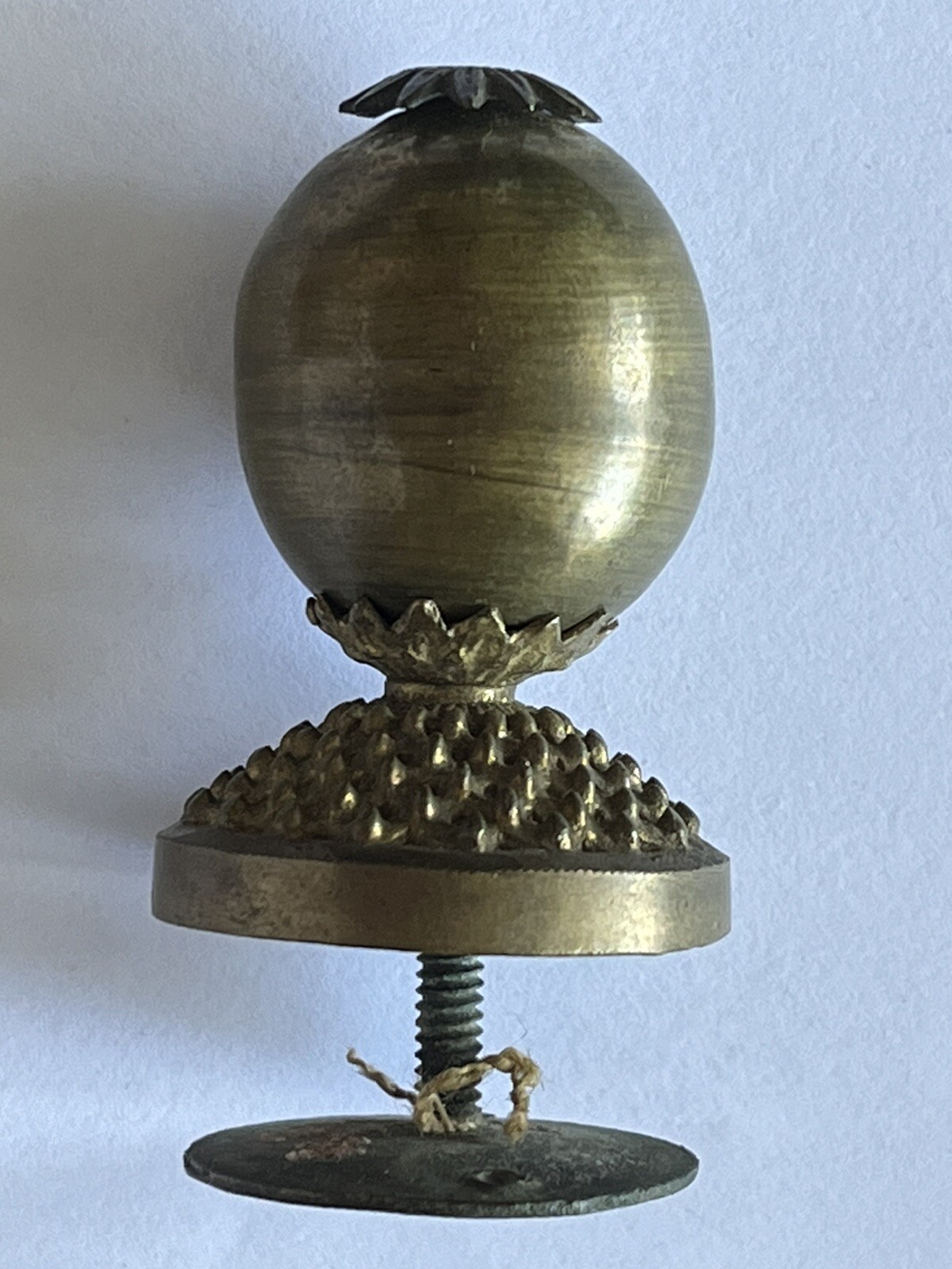 👍 19TH CENTURY CHINA CHINESE IMPERIAL QING MANDARIN HAT GOLD FINIAL RANK BADGE