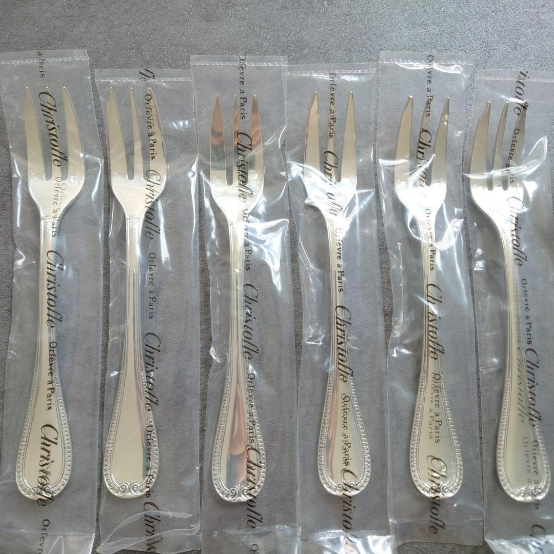 Christofle Malmaison Flatware Set 30pc Service for 6 Silver Plated w/Box France