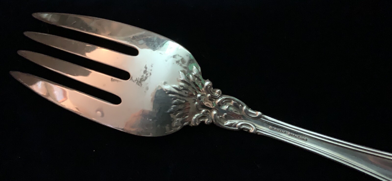 Gorham Sterling Flatware, Chantilly, Serving Fork, 8 5/8 inches