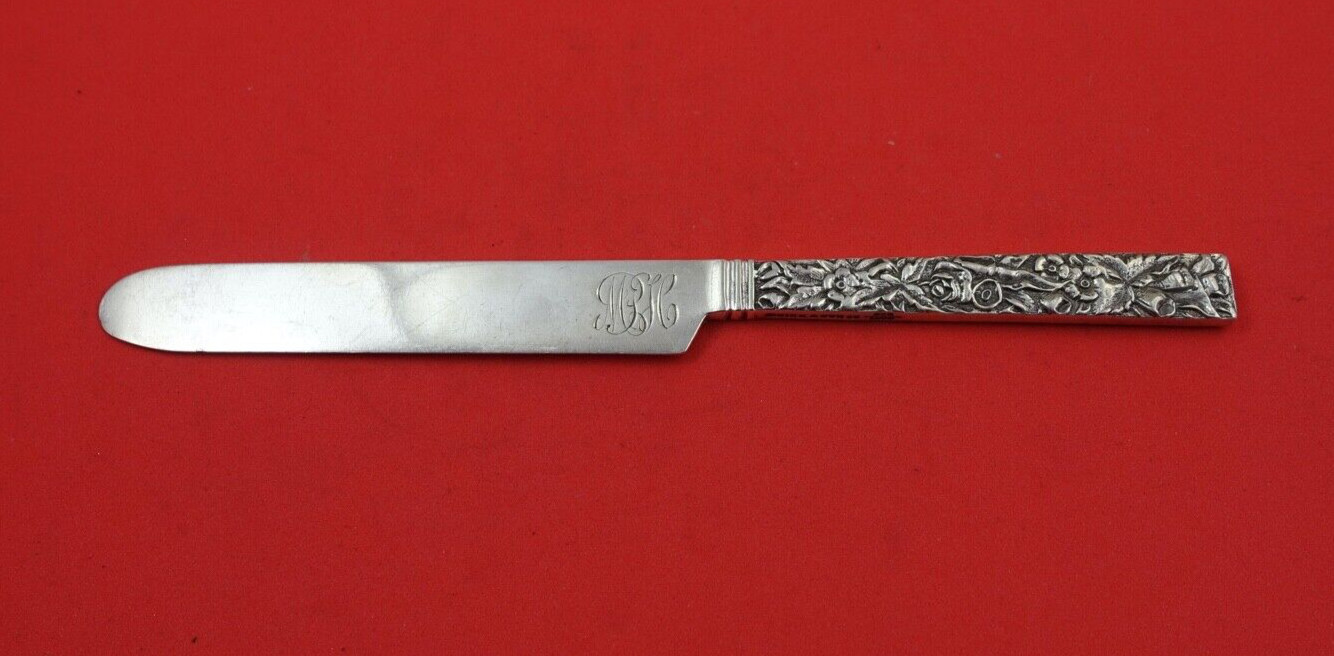 Repousse by Kirk Sterling Silver Tea Knife FH AS Square Handle 925/1000 7″