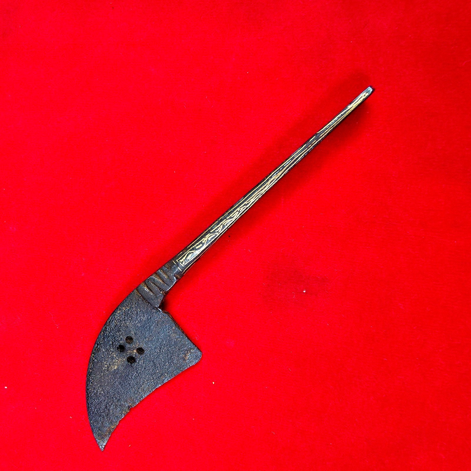 Old Vintage Indo Persian Mughal Ottoman Turkish Calligrapher’s Gold Tool Knife