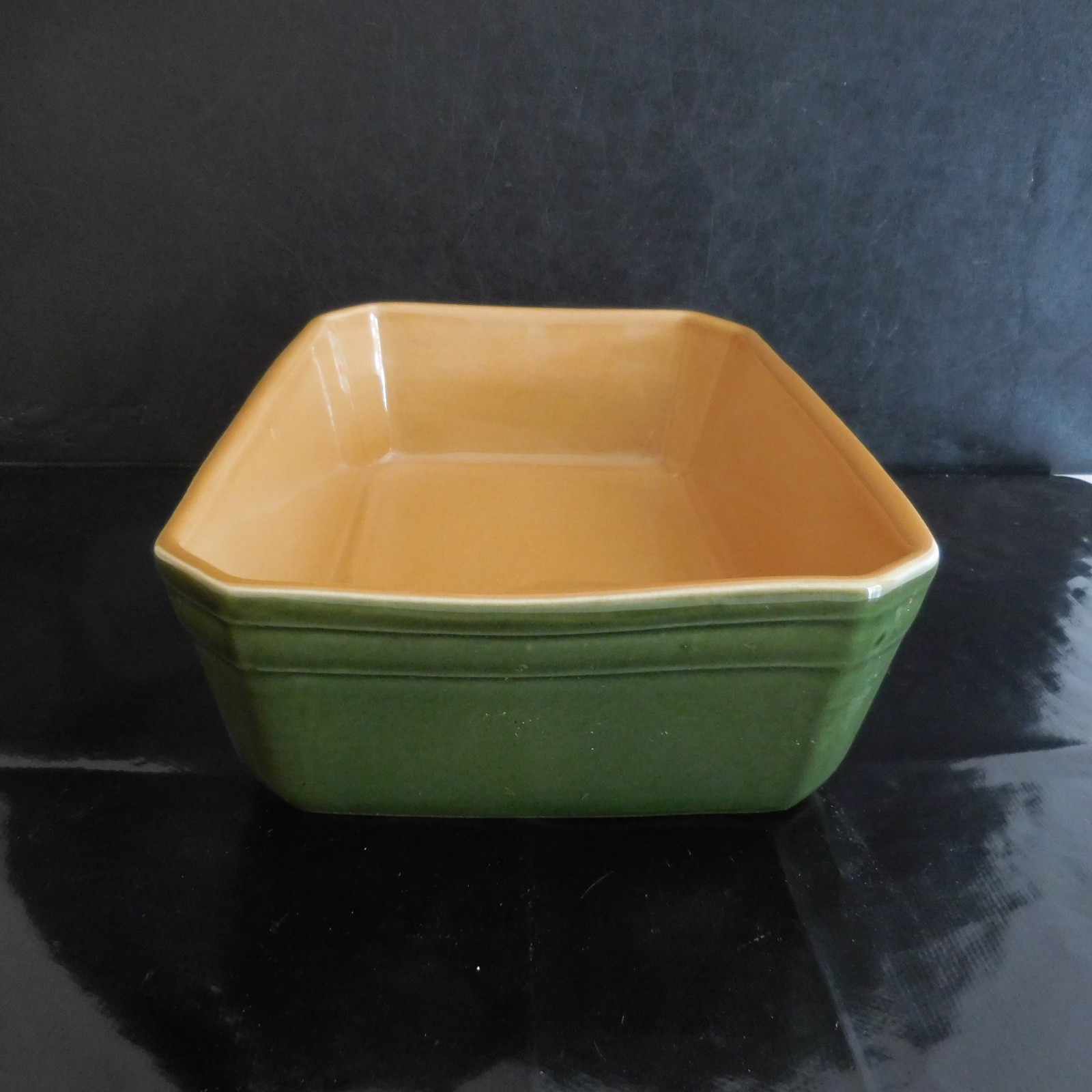Art Deco Design Rectangular Faience Ceramic Oven Platter France 20thC N3055
