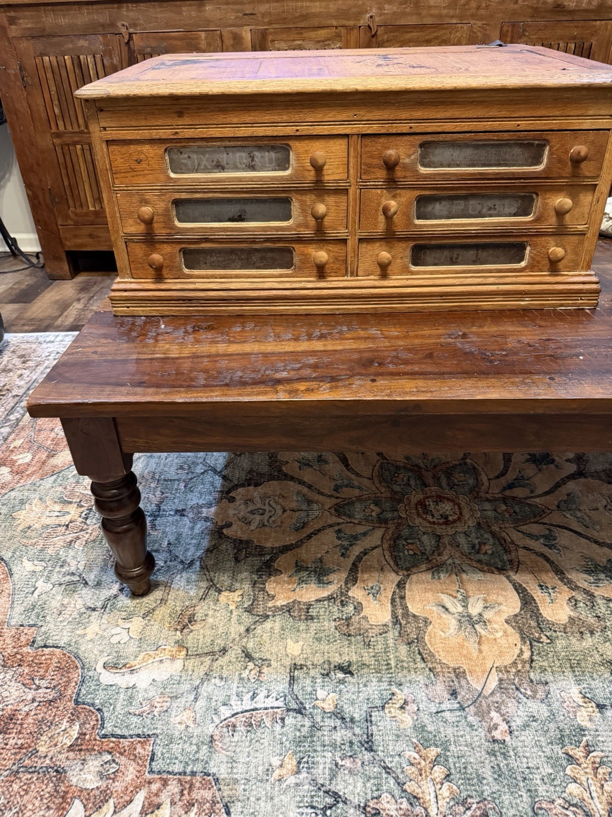 Antique Chadwick’s 6 Drawer Spool Cabinet
