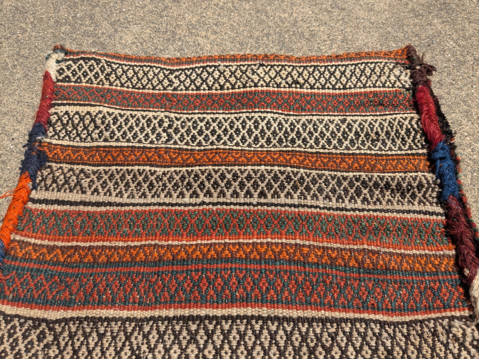 Antique/Semi-Antique Complete Tribal Single Saddlebag ~ 20″ x 20″