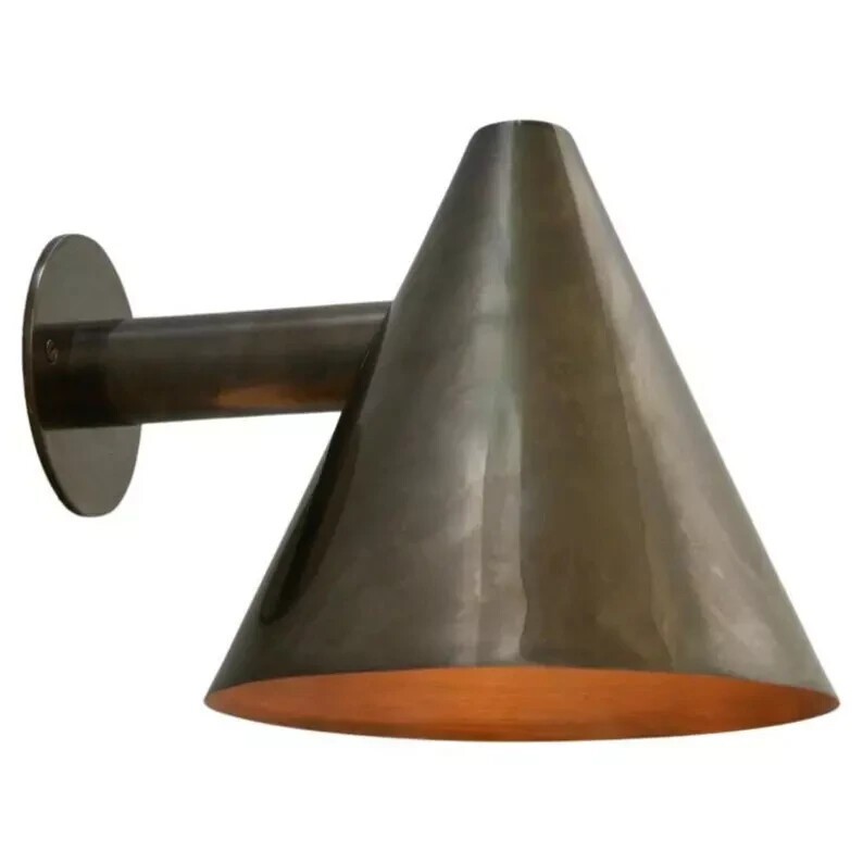 Wall Mid Century Modern Brass Sputnik chandelier Light Cone Handmade Vintage