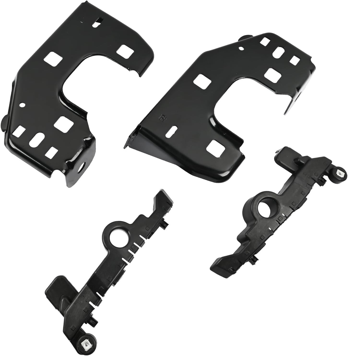 Front bumper Mounting Bracket and Guide Bracket Kit Fit for Chevrolet Silverado