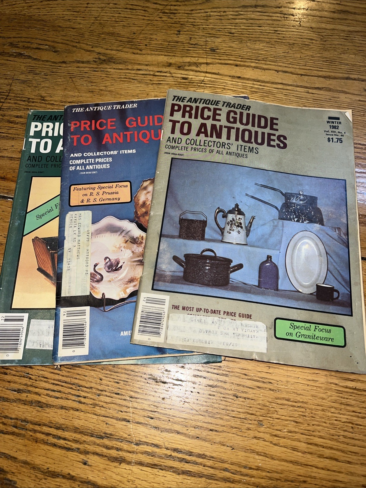 Antique Trader Price Guide Lot Of 3 1979 1982 1983
