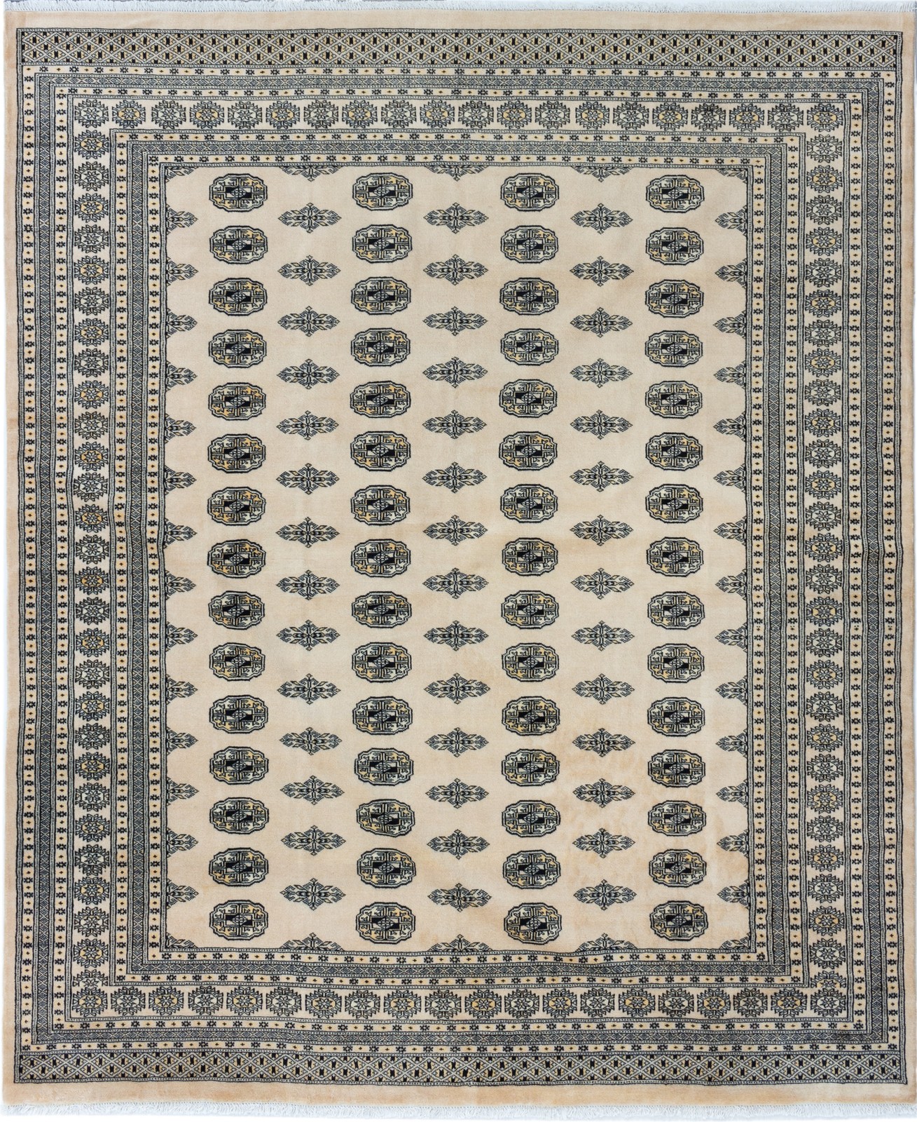 Vintage Traditional Hand-Knotted Area Rug 7’11” x 9’6″ Oriental Wool Carpet