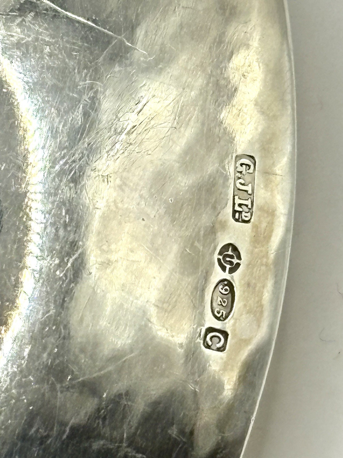 98g Collectible Georg Jensen Beaded Hallmarked Large Sterling Silver Spoon 23cm