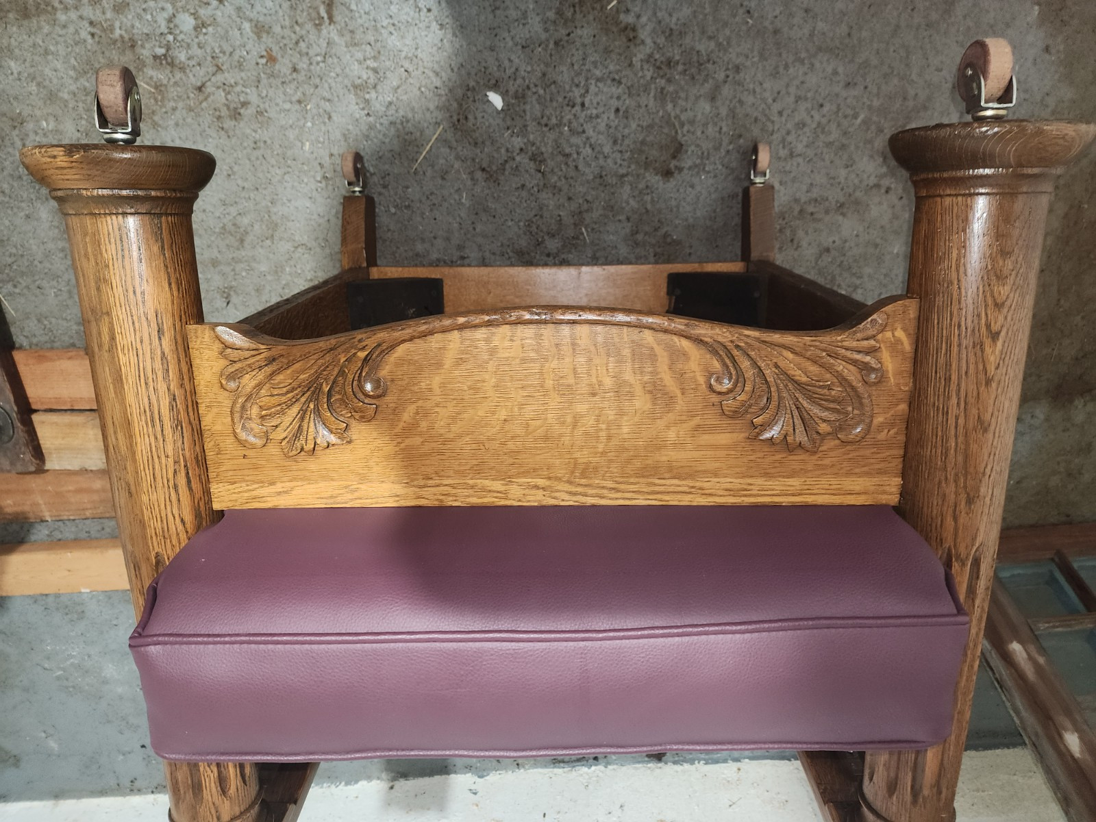 Antique 1890’s Solid Oak Reclining Chair. Beautifully Restored, And Fully…