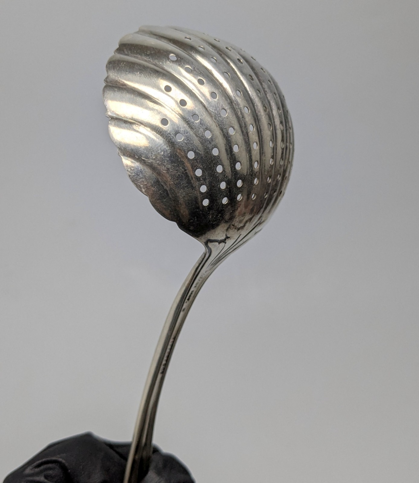 Tiffany & Co Coin Silver 1847 Patent Antique Sugar Sifter Ladle Monogrammed