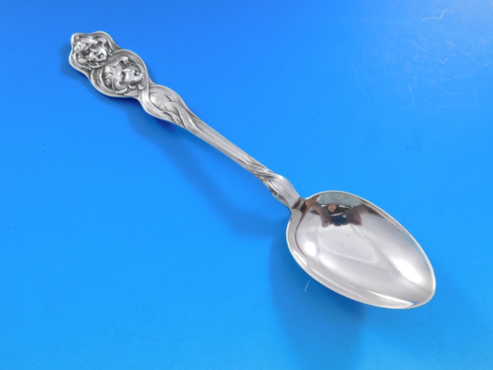 Cupid Sunbeams by Unger Sterling Silver Teaspoon 6″ Art Nouveau Figural