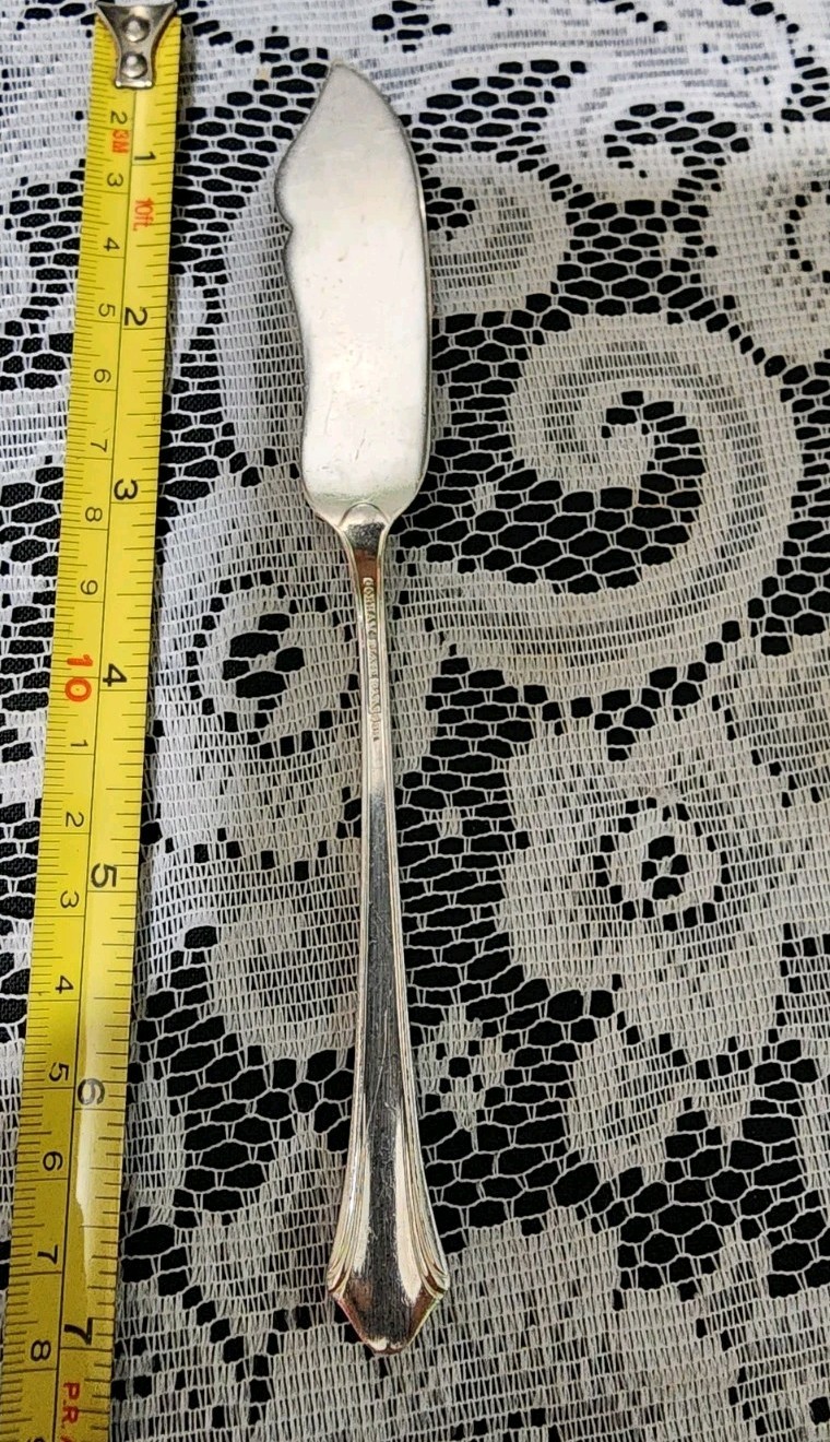 GORHAM ART DECO c1930 LADY CAROLINE SILVERPLATD “6 7/8” MASTER BUTTER KNIFE 🧈